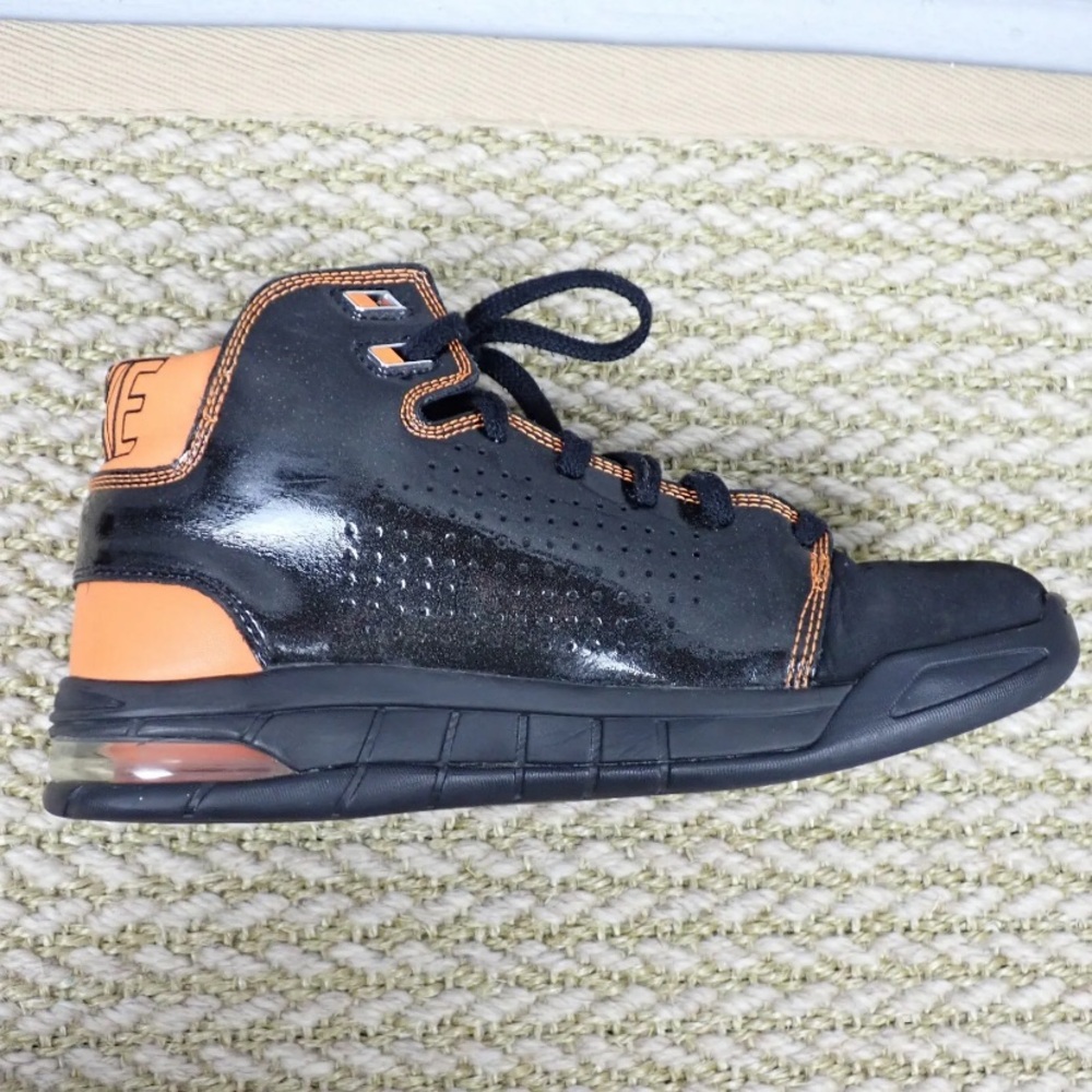 Nike Air Max Bizness Basketball Shoes Black Orange 324824-081 youth 6.5 - Picture 7 of 11